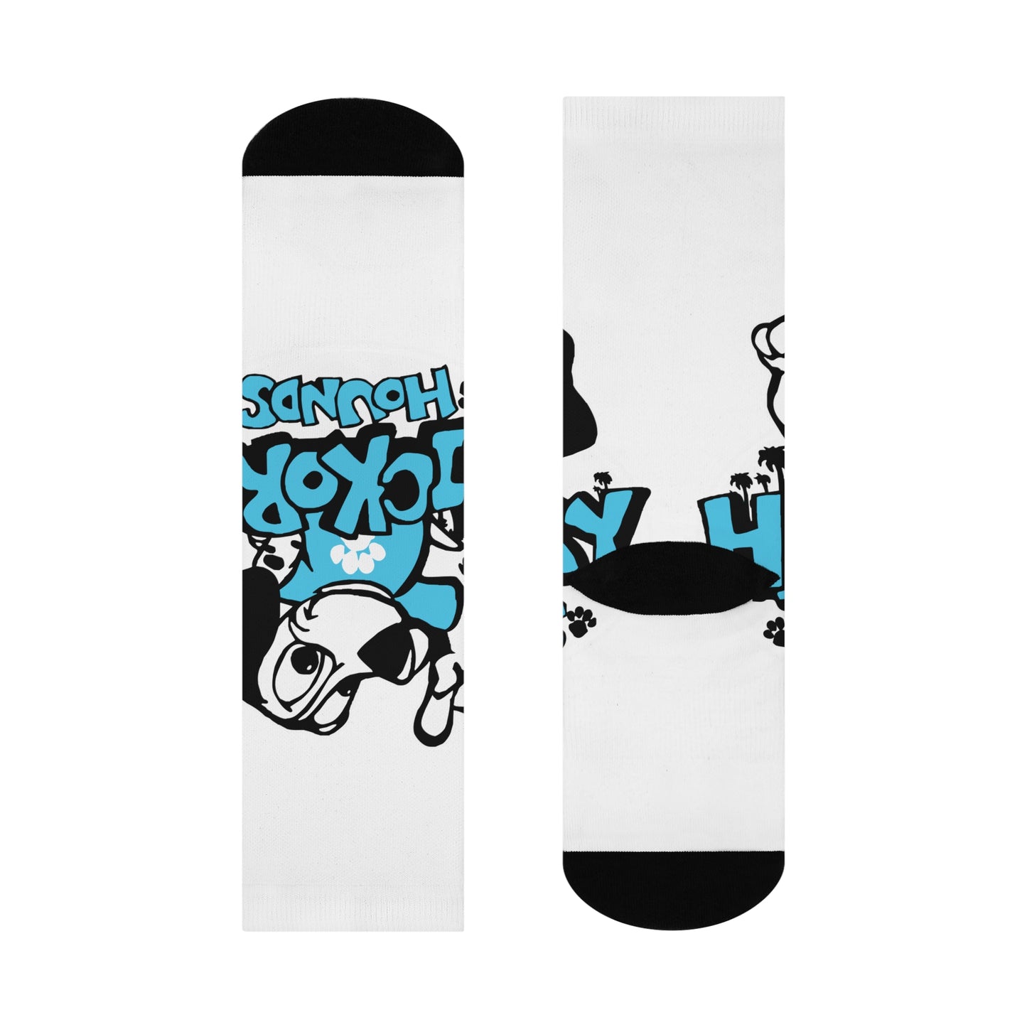Dog Rescue Crew Socks — 'Adopt, Don't Shop' Cute Cartoon Puppy Cushioned Socks