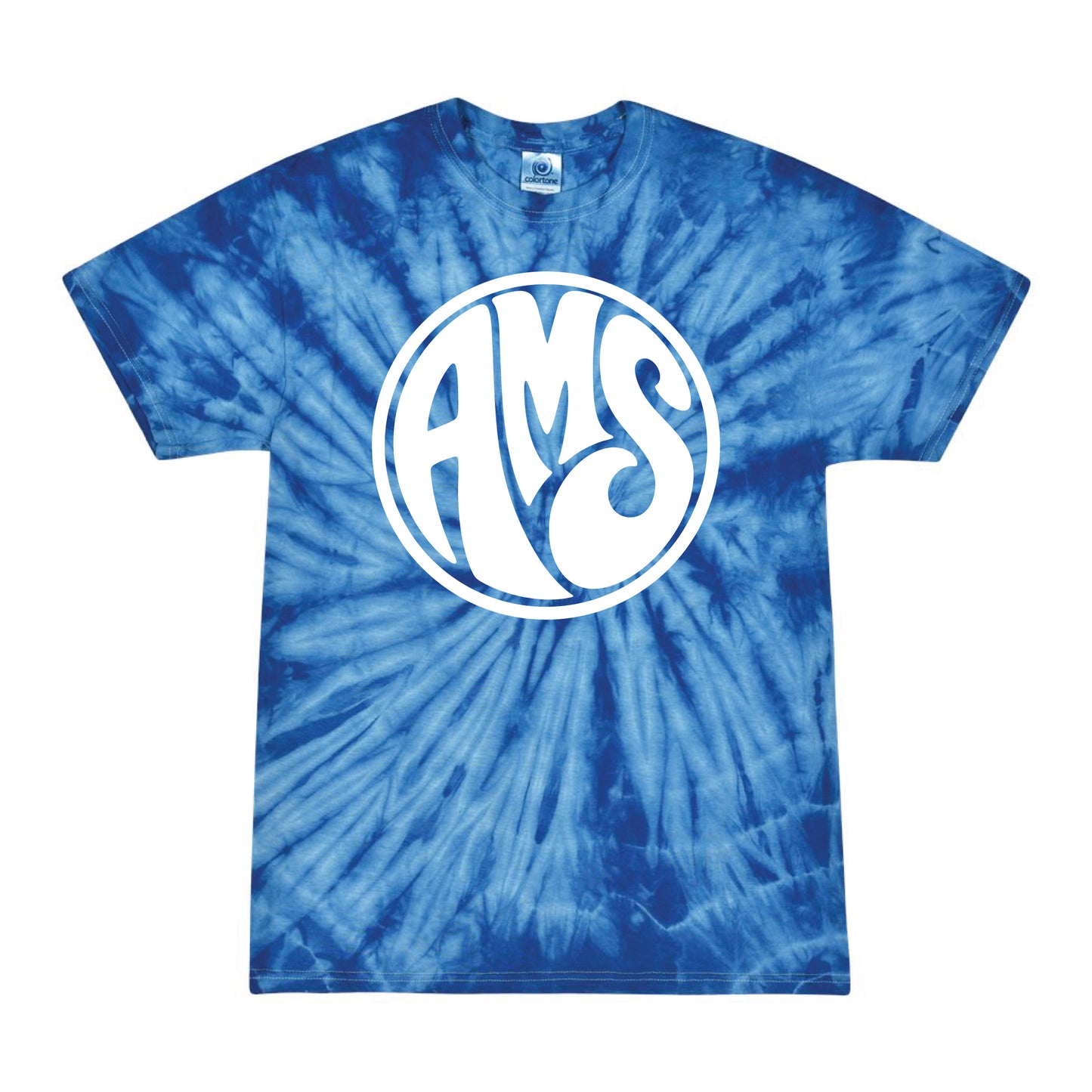 AMS Tie-Dyed T-Shirt Spider Royal