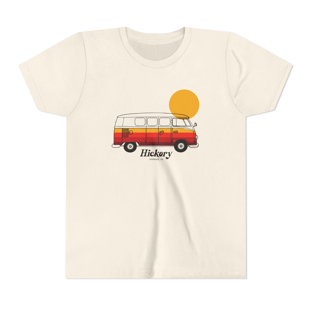 Hickory Youth Camper Van Tee – 'Hickory' Retro Surf Bus Kids T‑Shirt