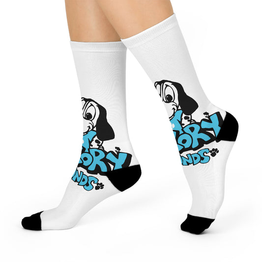 Dog Rescue Crew Socks — 'Adopt, Don't Shop' Cute Cartoon Puppy Cushioned Socks