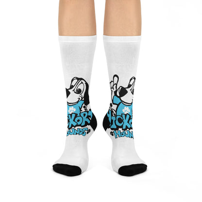 Dog Rescue Crew Socks — 'Adopt, Don't Shop' Cute Cartoon Puppy Cushioned Socks