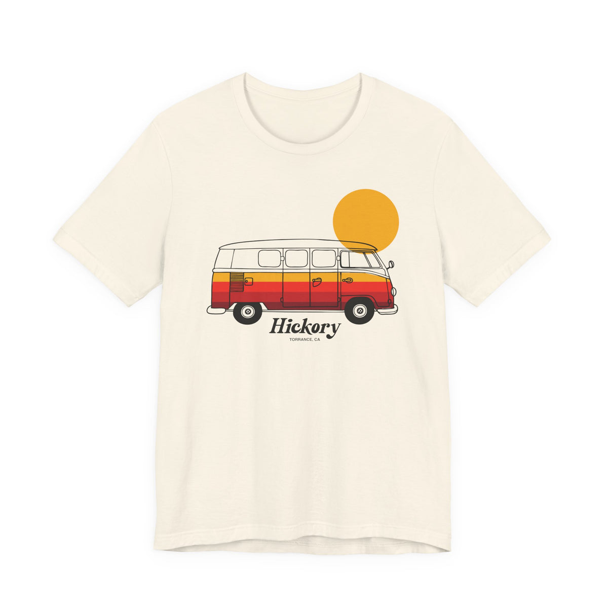 Hickory Retro Camper Van Tee – Vintage Surf Bus Graphic T-Shirt