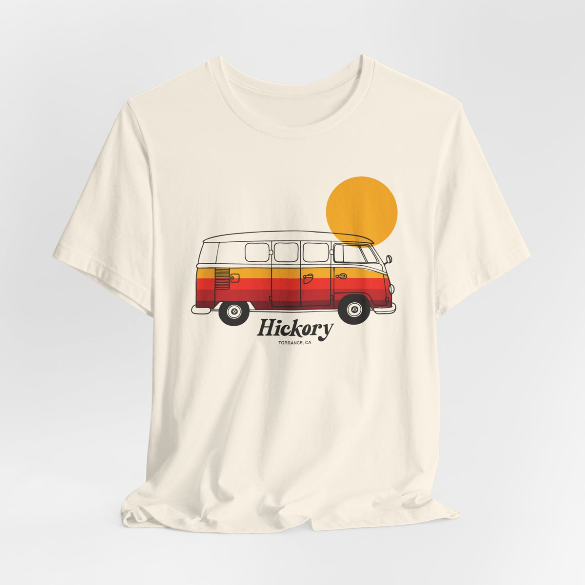 Hickory Retro Camper Van Tee – Vintage Surf Bus Graphic T-Shirt