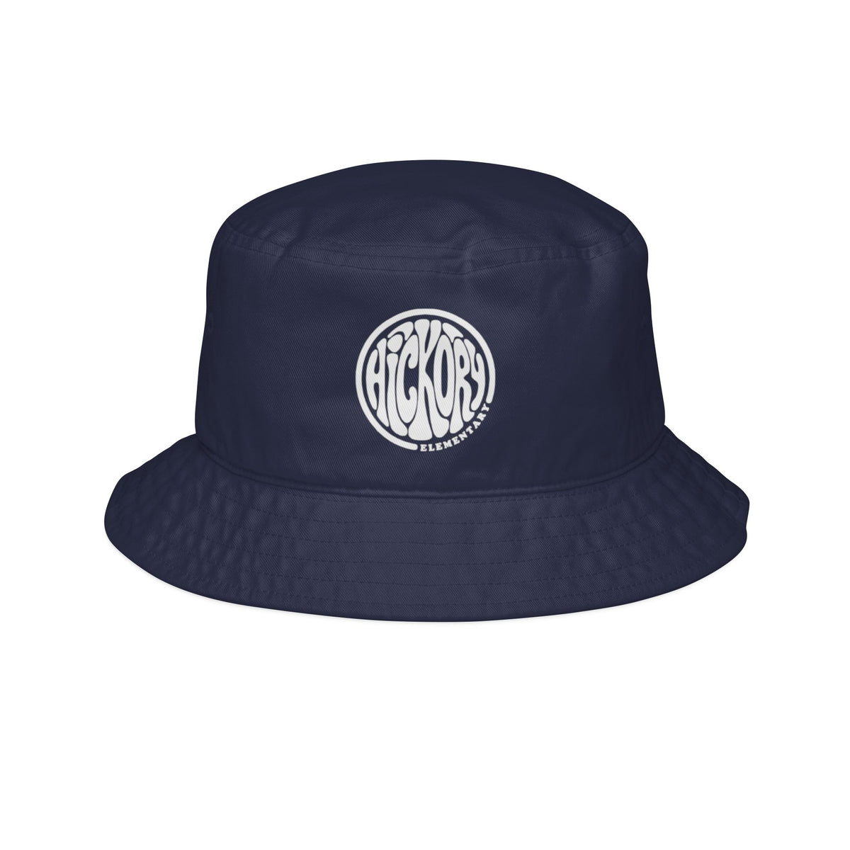 Hickory Bucket Hat — Retro Circular 'Big Accessories' Logo