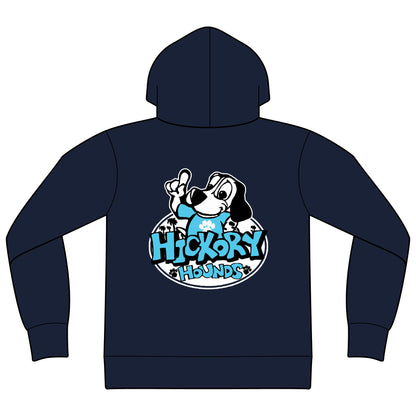 Hickory Hounds Zip Hoodie — Adult Full‑Zip Sweatshirt