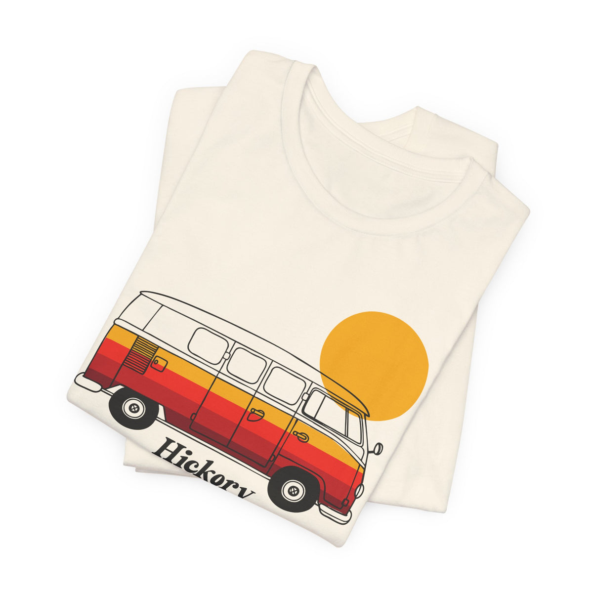Hickory Retro Camper Van Tee – Vintage Surf Bus Graphic T-Shirt